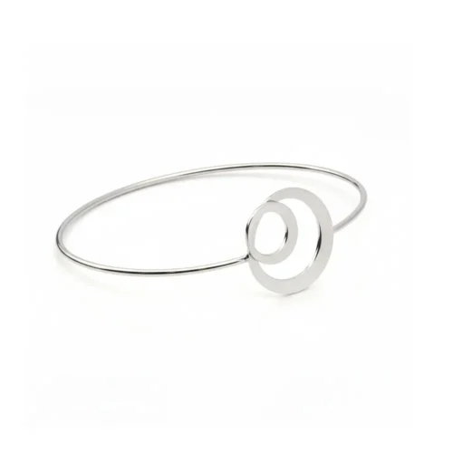 Bratara Fixa Cercuri Dama din aur BRS010