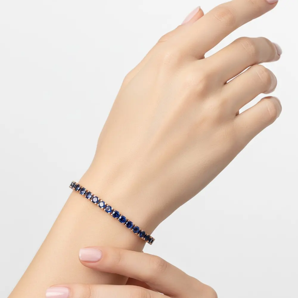 Bratara Tennis cu Safire 10,42ct. BT002 - imagine 4