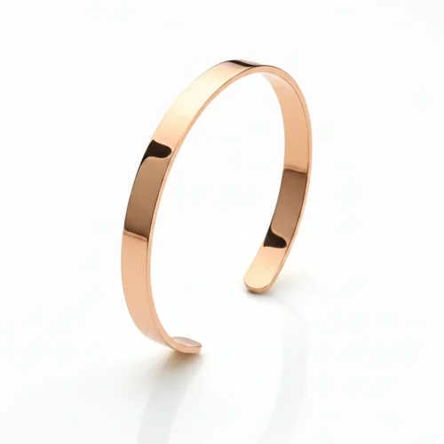 Brățara fixă din aur 14k roz