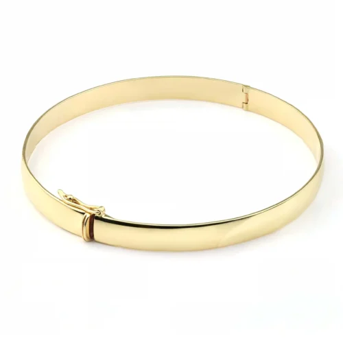 Bratara plina de dama din aur BR10