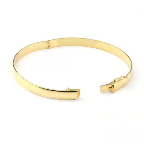 Bratara plina de dama din aur BR10