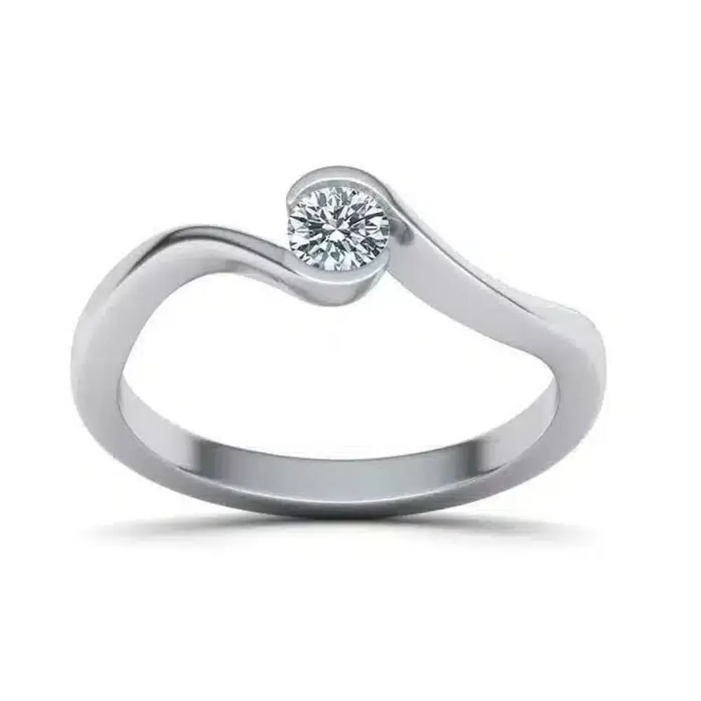 Inel logodna cu Diamant 0.25ct IL095 - imagine 6
