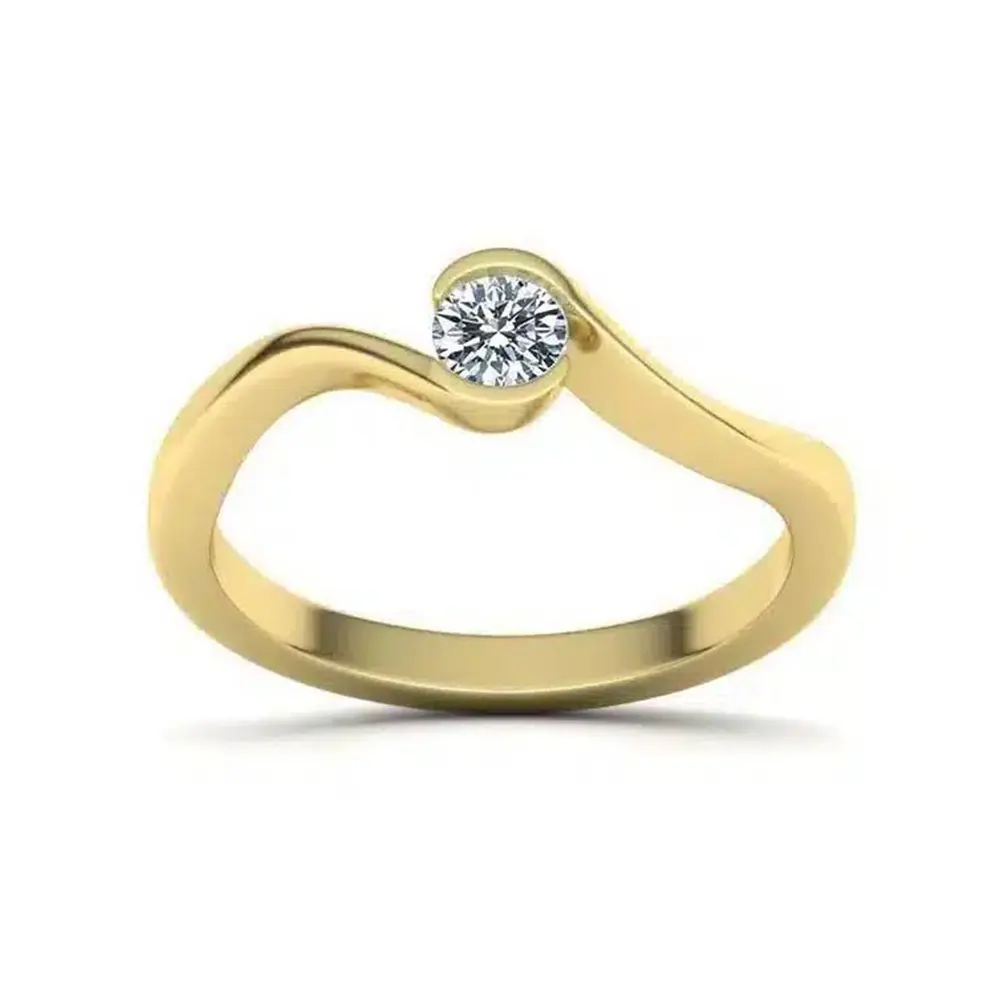 Inel logodna cu Diamant 0.25ct IL095 - imagine 4
