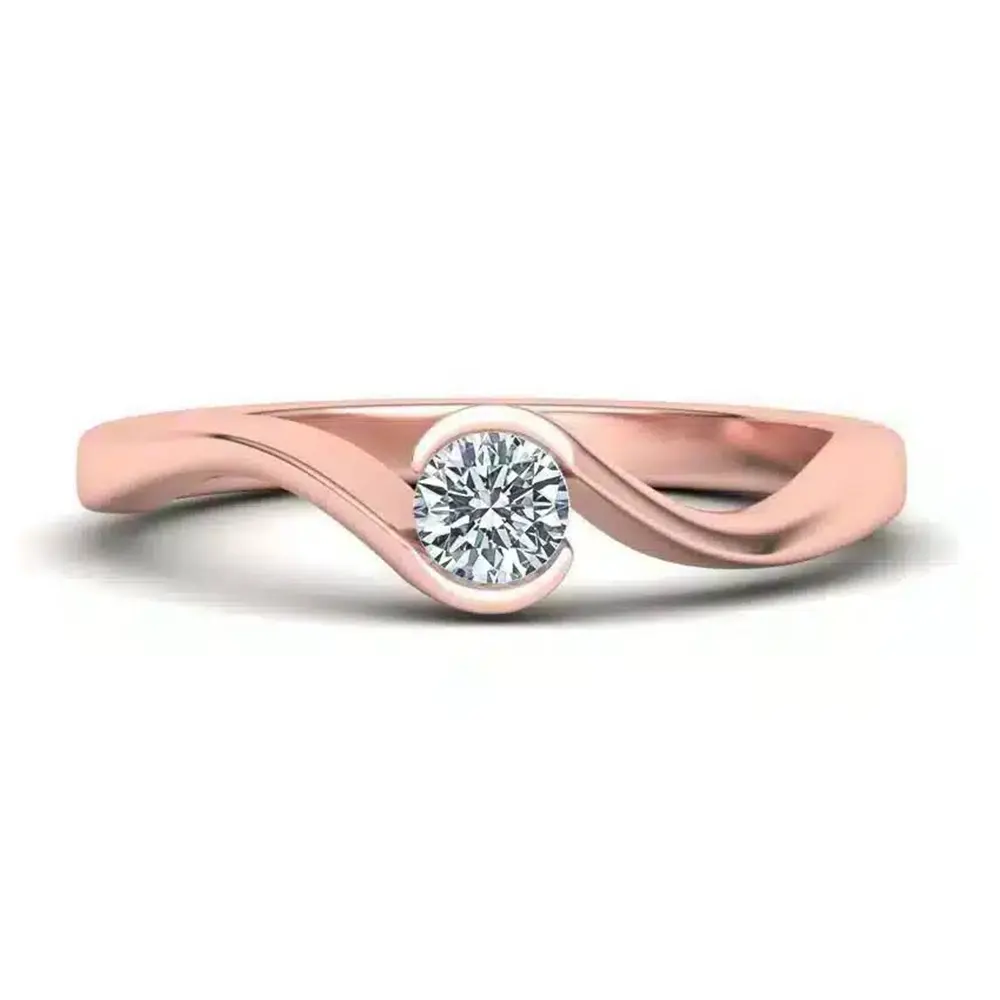 Inel logodna cu Diamant 0.25ct IL095 - imagine 2