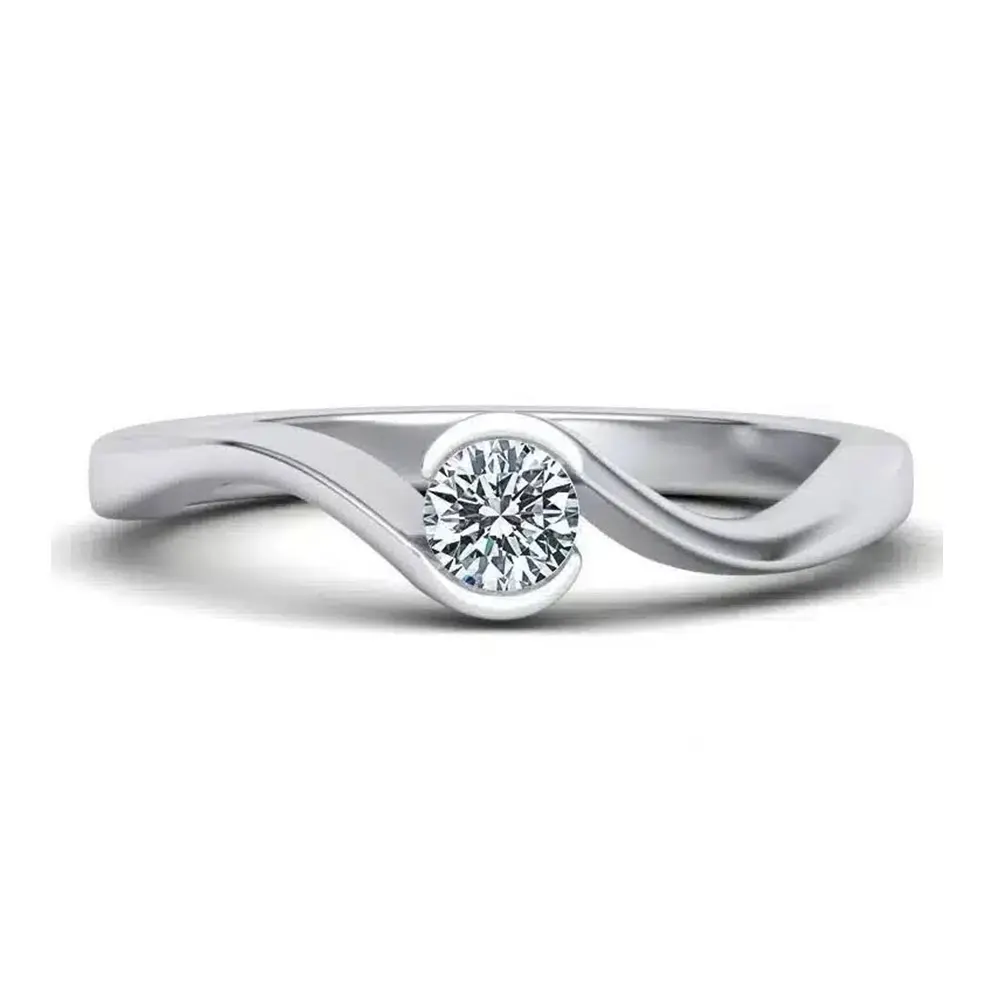 Inel logodna cu Diamant 0.25ct IL095 - imagine 3