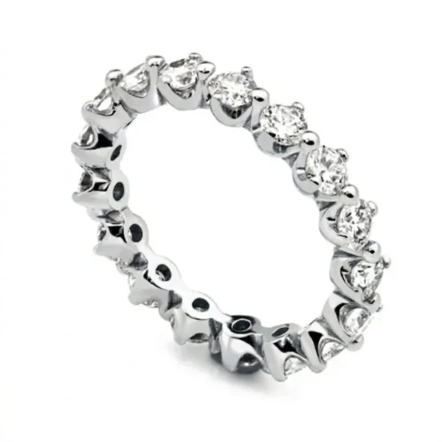 Inel Eternity din Aur Alb si Diamante 1,7ct. IL066