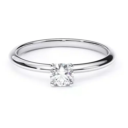 Inel Logodna Aur Solitaire Diamant Rotund IL085