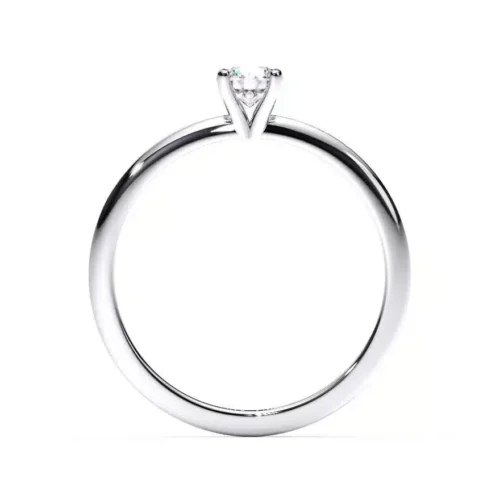 Inel Logodna Aur alb Solitaire Diamant Rotund IL085 (2)