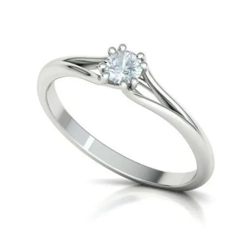 Inel aur alb de Logodna cu Diamant 0,25ct. IL187