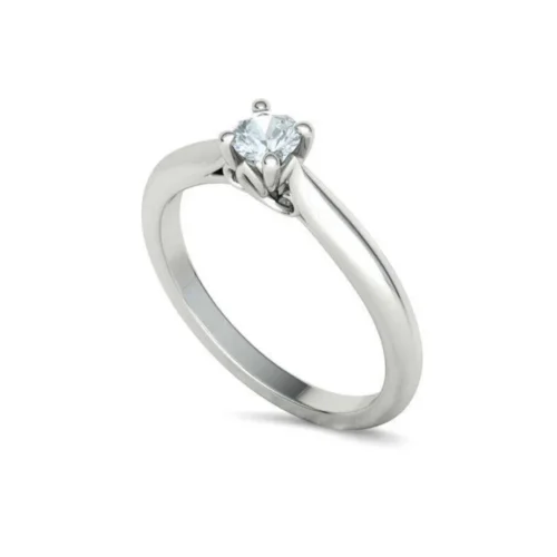 Inel aur de Logodna Solitaire cu Diamant IL190