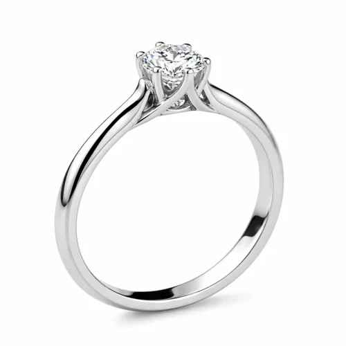 Inel aur de casatorie cu diamant 0,20ct. IL039