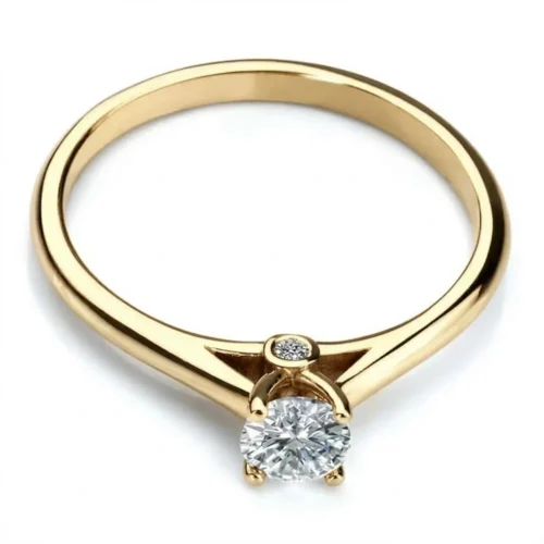 Inel aur de logodna Celeste cu diamante