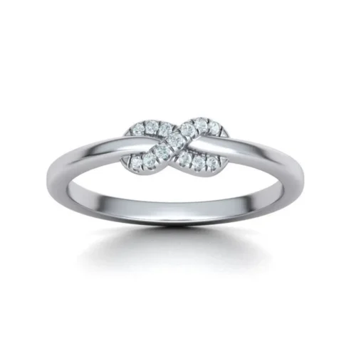 Inel aur de logodna Infinit din Aur cu Diamant IL152