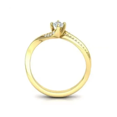 Inel de Logodna aur cu Diamante – 0,26ct. IL063