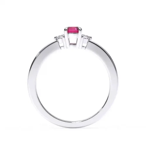 Inel de Logodna cu Rubin Natural