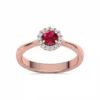 Inel de Logodna cu Rubin si Diamante IL205