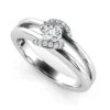 Inel de logodna aur alb cu diamant 0,24ct.IL165