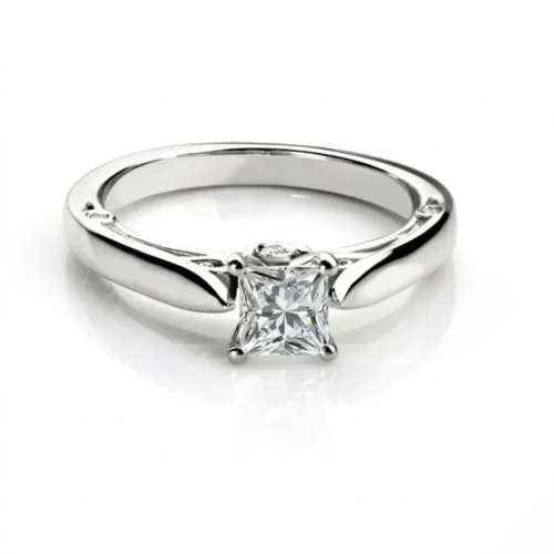 nel de logodna cu diamant patrat(princess)IL014