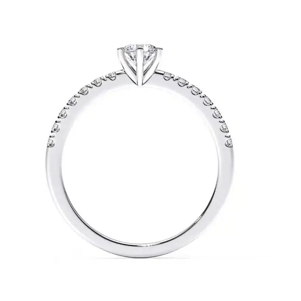 Inel de logodna cu diamante 0.43ct montat în aur IL167