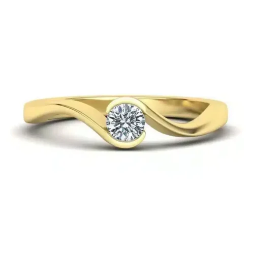 Inel logodna cu Diamant 0.25ct AUR GALBEN IL095