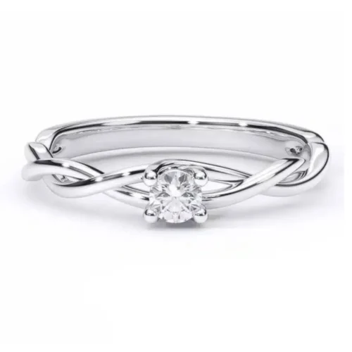 Inel logodna cu Diamant Rotund 0.15ct IL150