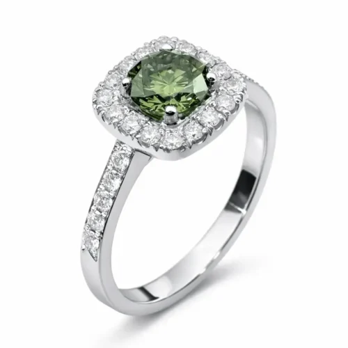 Inel logodna cu Diamant Verde Forest IL002