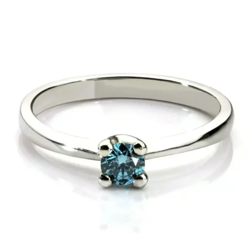 Inel logodna inima cu diamant 0,15ct