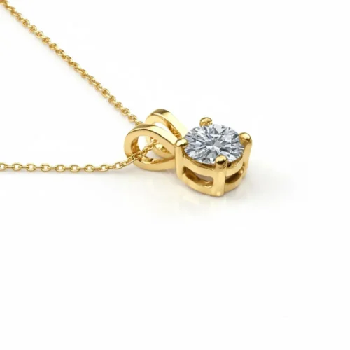 Lant si Pandantiv cu Diamant 0,30ct