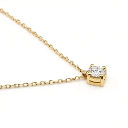 Pandantiv din aur galben cu diamant PD030