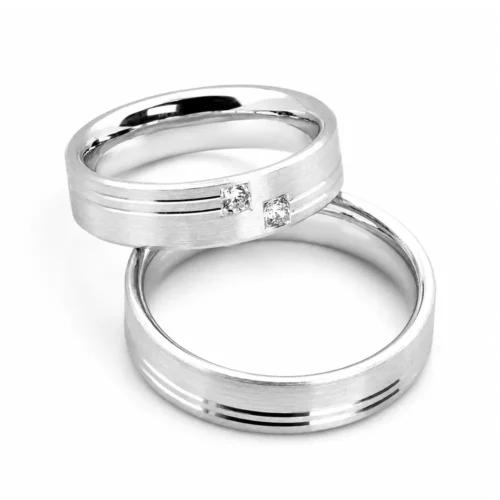 Verighete Aur sau Platina cu Diamante VR147