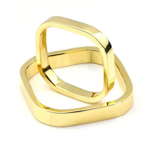 Verighete Patrate din Aur galben sau Platina VR136