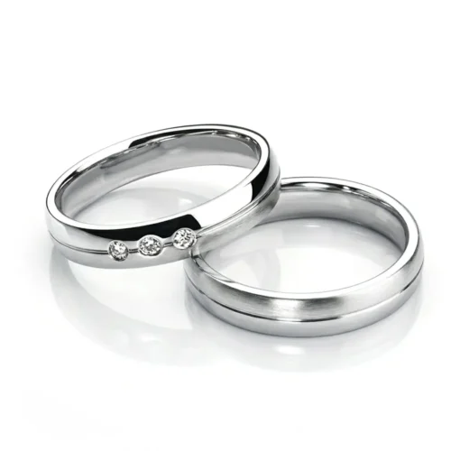 Verighete aur 14k alb VR076