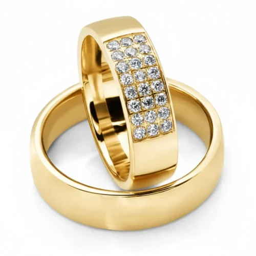 Verighete aur 14k cu diamante VR125