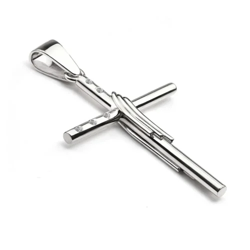 cruciulita-aur-alb 18k-cu-diamante-fata