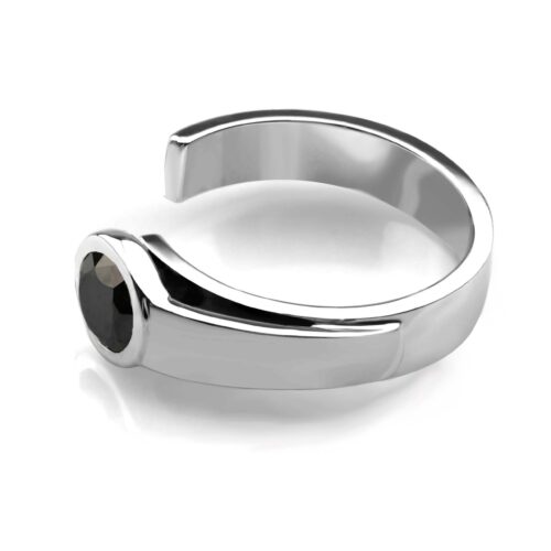 Inel Diamant Negru Rotund