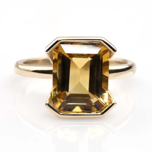 Inel Aur cu Citrin PD058