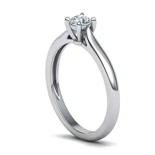 Inel aur ALB cu diamant 0.25ct. IL094