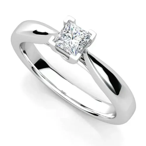 Inel cu Diamant Princess 0.35ct. IL073