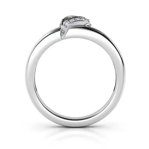 Inel de logodna aur alb cu diamant 0,25ct.IL165-2