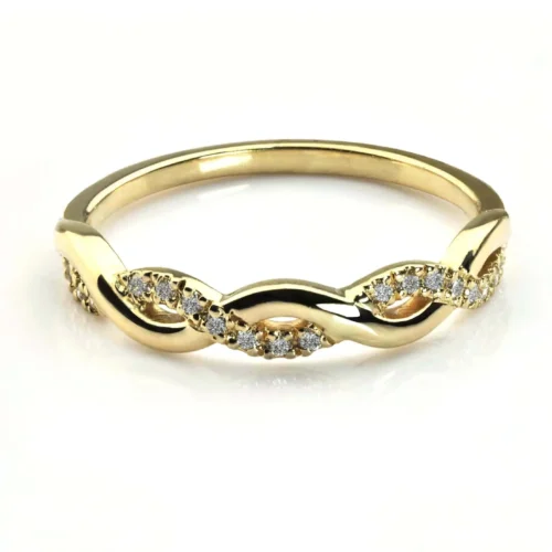 Inel de logodna aur galben cu Diamante IL127