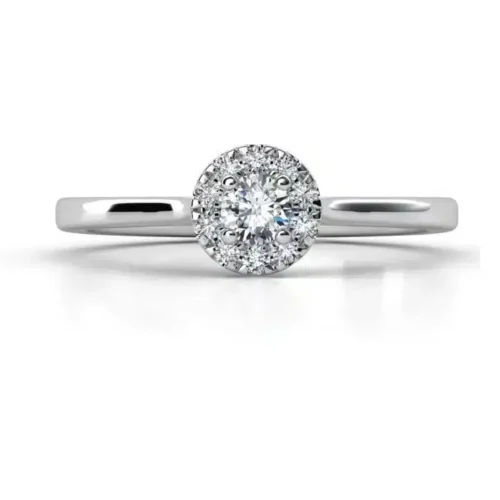 Inel de logodna cu Diamant Central 0.15ct