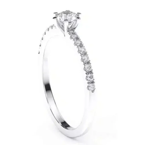 Inel de logodna cu diamante 0.43ct montat în aur IL167