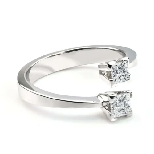 Inel de logodna cu doua Diamante Princess IL181