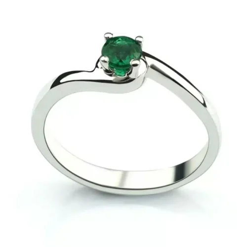 Inel de logodna cu smarald