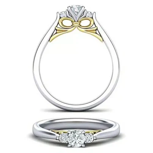 inel de logodna din Aur alb cu Diamante IL057