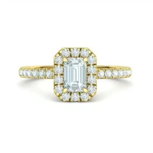 Inel de Logodna din Aur cu Diamant Emerald 0.50ct.-IL175-1