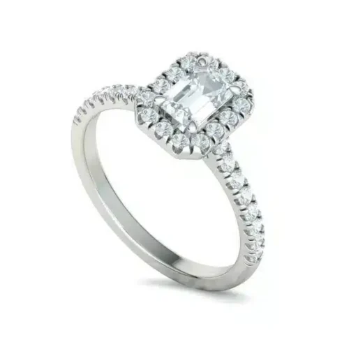 Inel de Logodna din Aur cu Diamant Emerald 0.50ct.-IL175-2