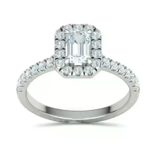 Inel de Logodna din Aur cu Diamant Emerald 0.50ct.-IL175-4