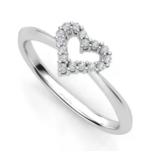 Inel de Logodna Inima cu Diamante naturale - IL134