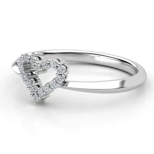 Inel de Logodna Inima cu Diamante naturale - IL134